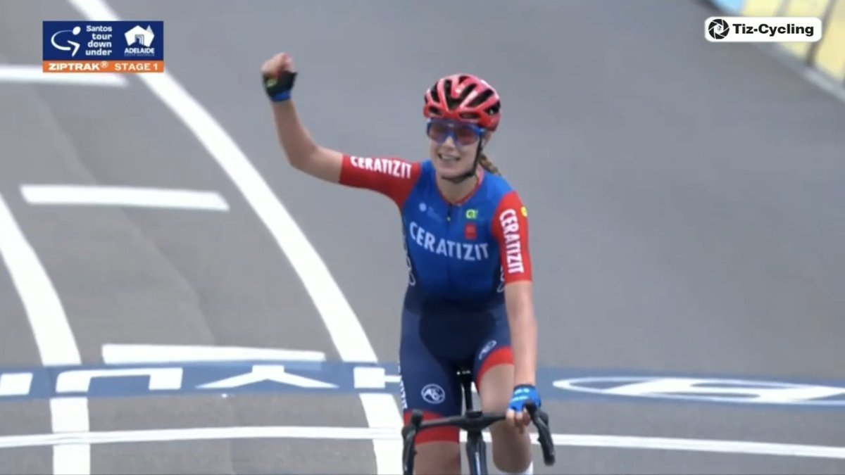 javierferreiraj's tweet photo. ¡Qué hermosa victoria! ¡qué manera de abrir temporada! @daniekh20 gana la etapa 1 del #TourDownUnder #UCI_WWT https://t.co/UOiv6I2erP