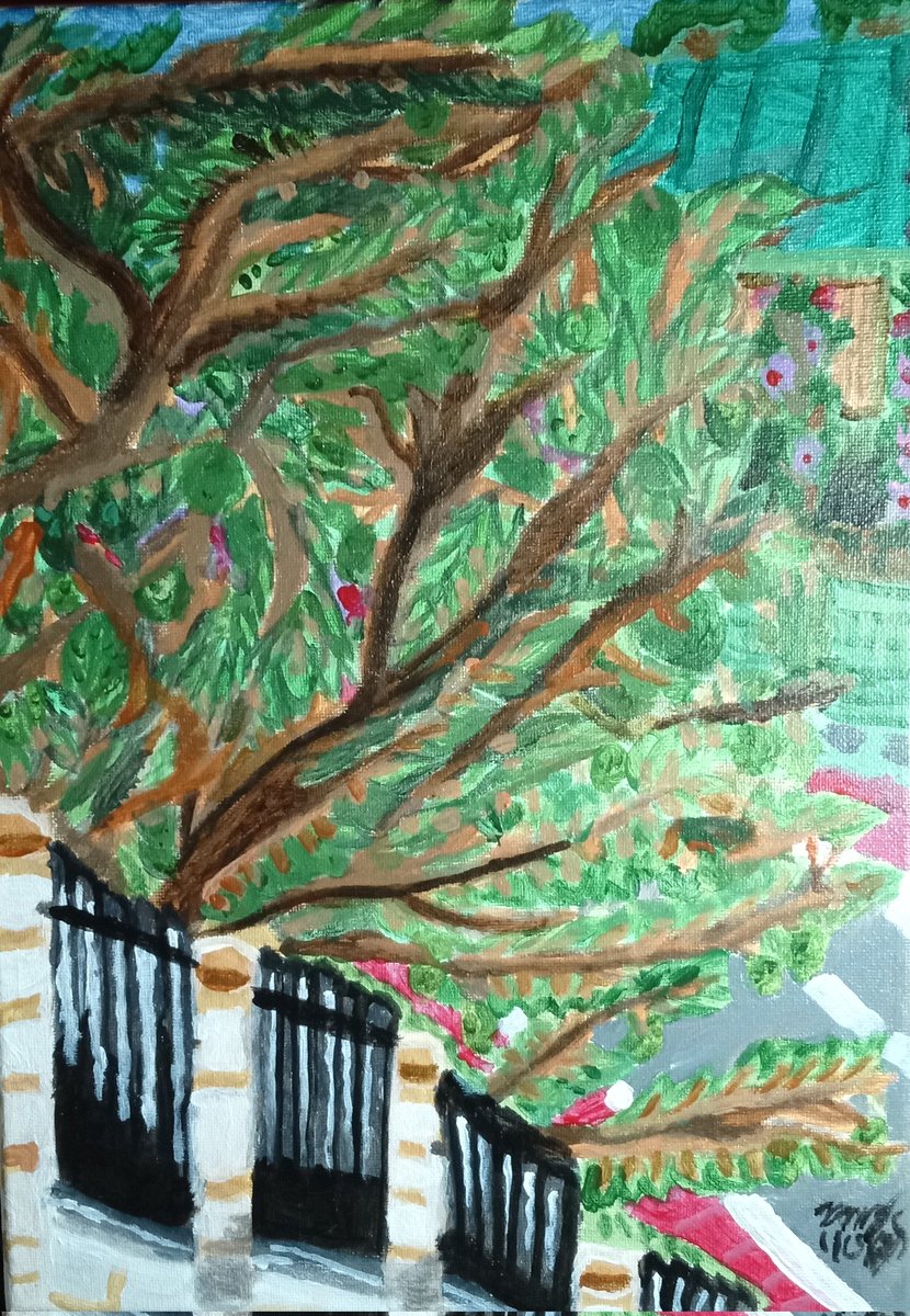 RanzyboiArts's tweet photo. I tried to paint "Bayabas" or Guava tree for the first time! #painting #art #tree #philippines #guavatree #NatureStudy https://t.co/G1TfzS9vUT