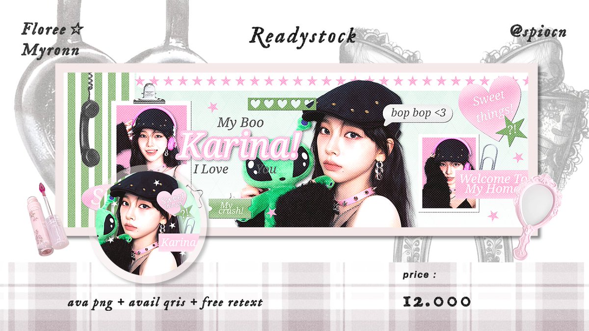 help retweet please? thankyou! #zonauang

hemloOo gais >__☆!    floree   kembali  membawa   layout   readystock   bg &amp; gg   edisi   [ KWANGYA CLUB ]   aka. sm family   🩷🤍 .  price   only  ;   12.000 !  all   free  replace  name  🎡  let's  grab  it  fast.

nct aespa redvelvet'