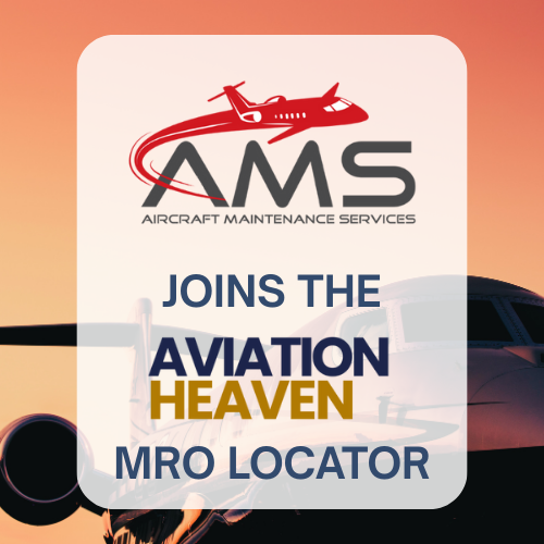 aviationheaven's tweet photo. AMS joins the Aviation Heaven #MROLocator with 2 locations! Find all their MRO capabilities on our brand new MRO Locator and Service Provider Directory https://t.co/BwNWBkvMOB https://t.co/vI799gkd0d