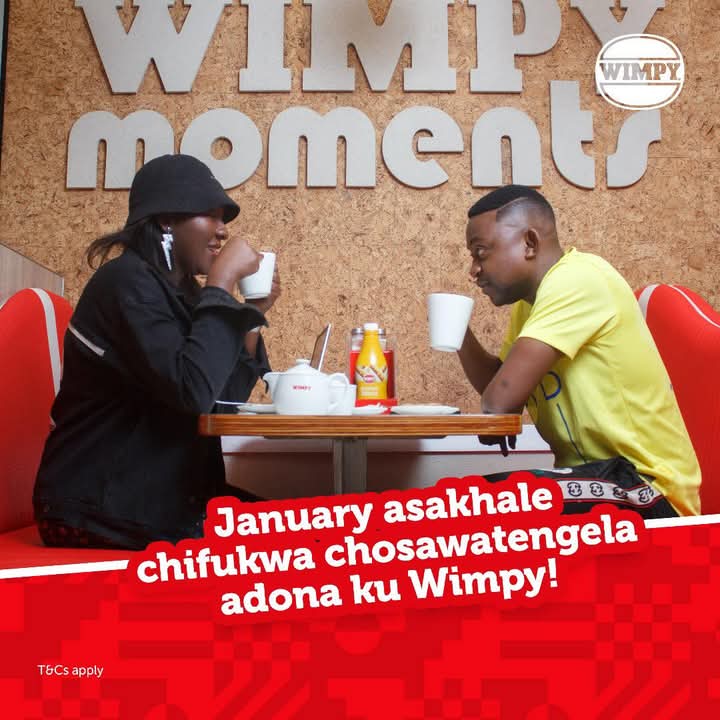 Bizmalawi's tweet image. Inde, January! Komabe atengeniko a Bae ku Wimpy!
More info: bizmalawi.com/listing/wimpy-…
#Wimpy #DateNight #BaeTime #WimpyVibes #TreatYourGirl #JanuaryDate #WimpyMoments