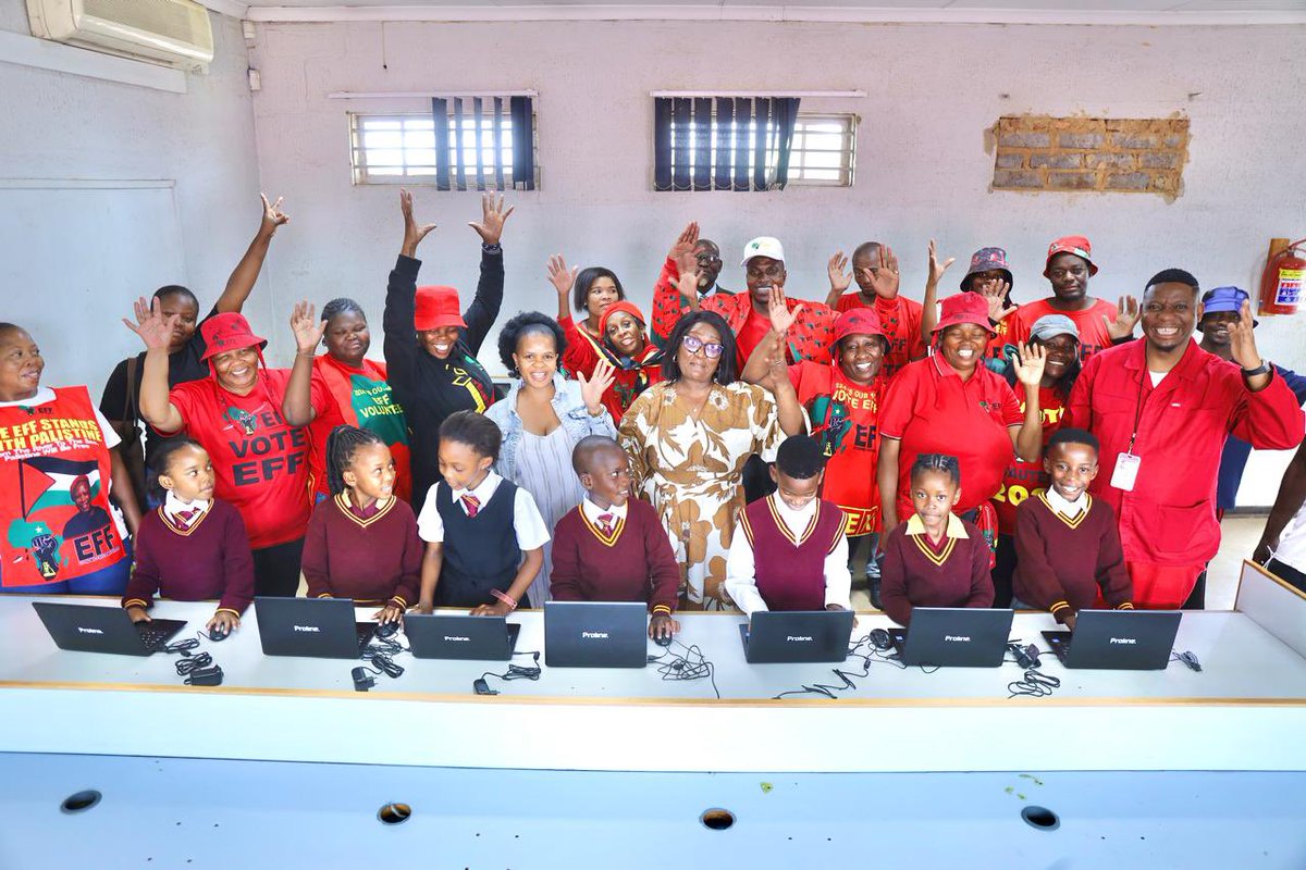 ali_naka's tweet image. EFF donated Laptops in schools. What is the Opposition or the Alternative in your country doing for the People?