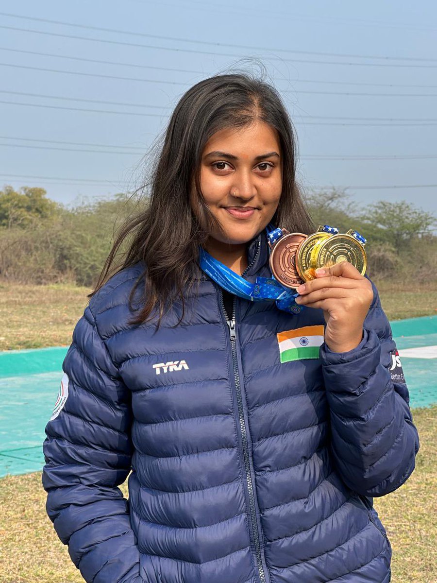 IndianOilcl's tweet image. Twin Win for #IndianOilSports Scholars in Trap Shooting!

Heartiest Congratulations to Sabeera Haris and Bhavya Tripathi for nailing it and clinching medals in various categories at the Senior &amp;amp; Junior National Championship 2025 in #TrapShooting!

Way you go gals!