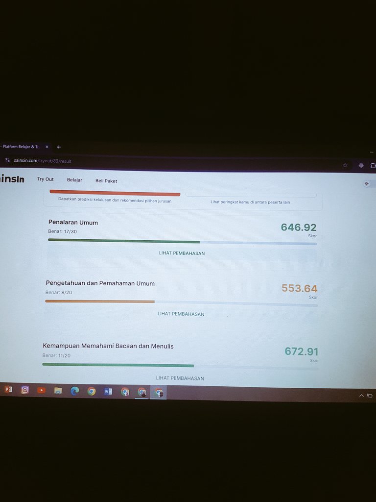 YA ALLAH, MUDAHKANLAH hambamu skor UTBK tembus 600++🤲🏻😭

harus semangatt meskipun ngerjainnya sambil tegluk-tegluk dan skor TO segitu-gitu aja🤣