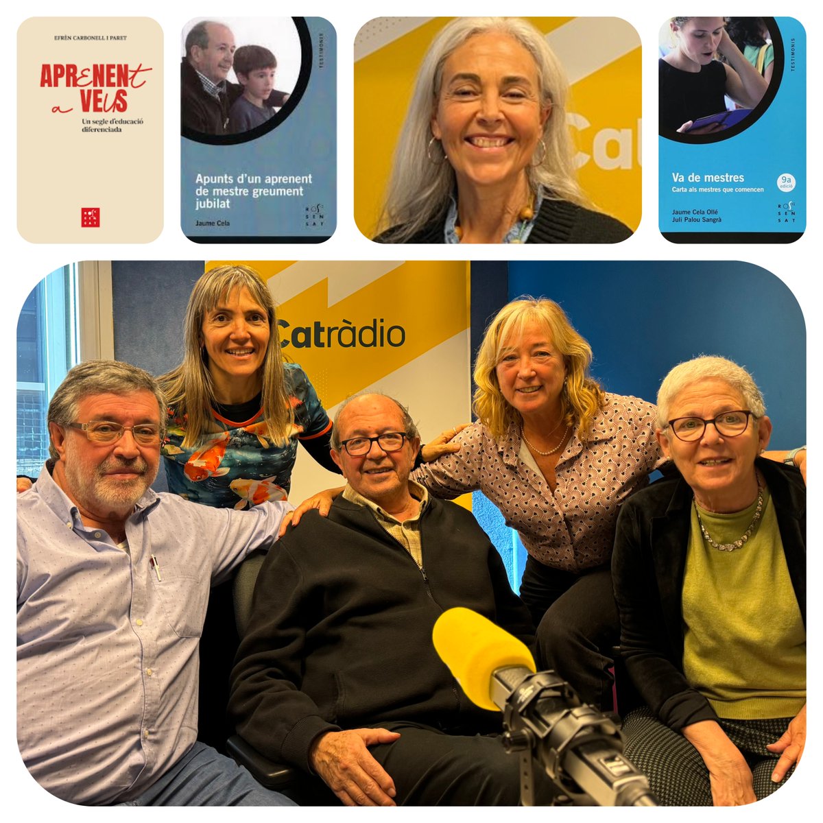 #loficideducar Demà tertúlia de savis docents amb el mestre <a href="/JaumeCela/">Jaume Cela</a> , la mestra <a href="/agnes_barba/">Agnès Barba 🎗</a>, el psicopedagog Efrèn Carbonell i les professores <a href="/coralregi/">Coral Regí Rodríguez</a>  i <a href="/SusannaSoler/">Susanna Soler Sabanés</a>  <a href="/CatalunyaRadio/">Catalunya Ràdio</a>