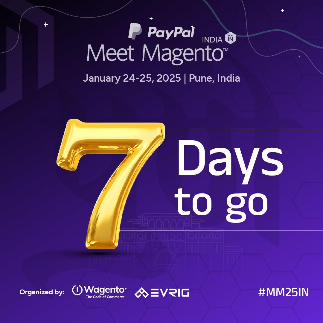 The one-week countdown begins! 7 days until Meet Magento India 2025, where ideas meet execution. Let’s create lasting memories and drive the future of eCommerce together.
#MM25IN #7DaysToGo #eCommerceEvent #PuneEvent