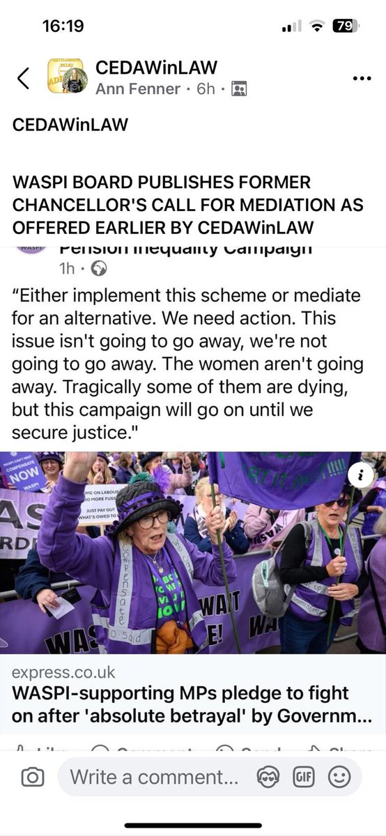 lindadavies56's tweet image. 🔴CALL TO ACTION BY ALL GROUPS FOR THE SOLE #FastAndFair ROUTE #MEDIATION
🔴Read all about it:
facebook.com/share/p/15p7aw… 
#CEDAWinLAW #50sWOMEN🔥
🔴DO IT NOW❗️🔥❗️