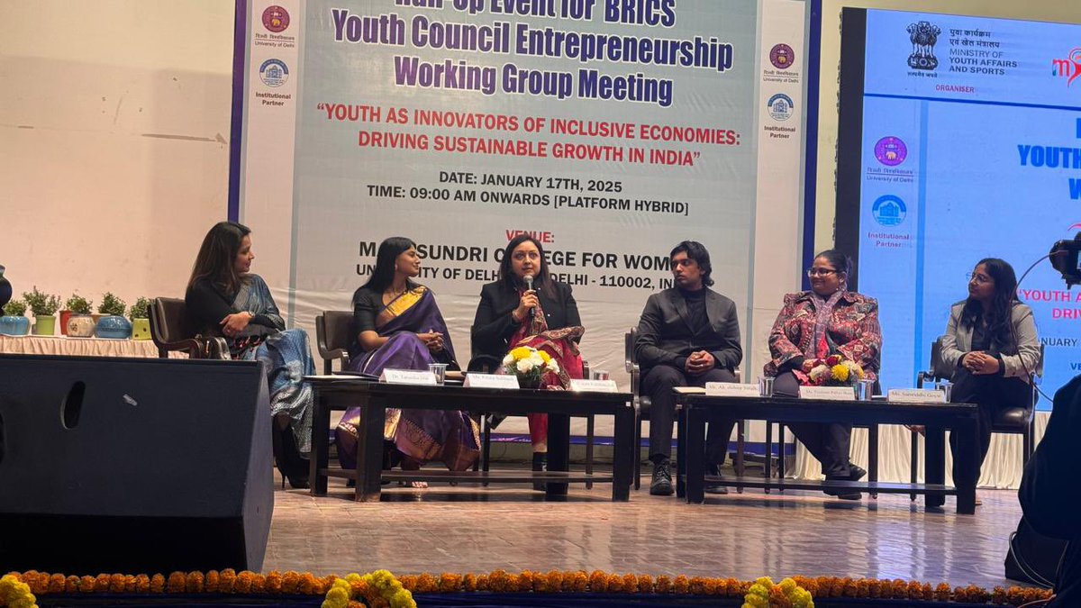 MATA SUNDRI COLLEGE FOR WOMEN, UNIVERSITY OF DELHI (@mata_for) on Twitter photo Panel Discussion: Start-up Journey: "From Dreamers to Founders –
Empowering Youth to Innovate, Launch and Scale Start-ups for a
Sustainable Economy”
<a href="/GCTCWORLD/">Global Counter Terrorism Council</a> <a href="/IndiaSports/">Dept of Sports MYAS</a> Panel Discussion: Start-up Journey: "From Dreamers to Founders –
Empowering Youth to Innovate, Launch and Scale Start-ups for a
Sustainable Economy”
<a href="/GCTCWORLD/">Global Counter Terrorism Council</a> <a href="/IndiaSports/">Dept of Sports MYAS</a>