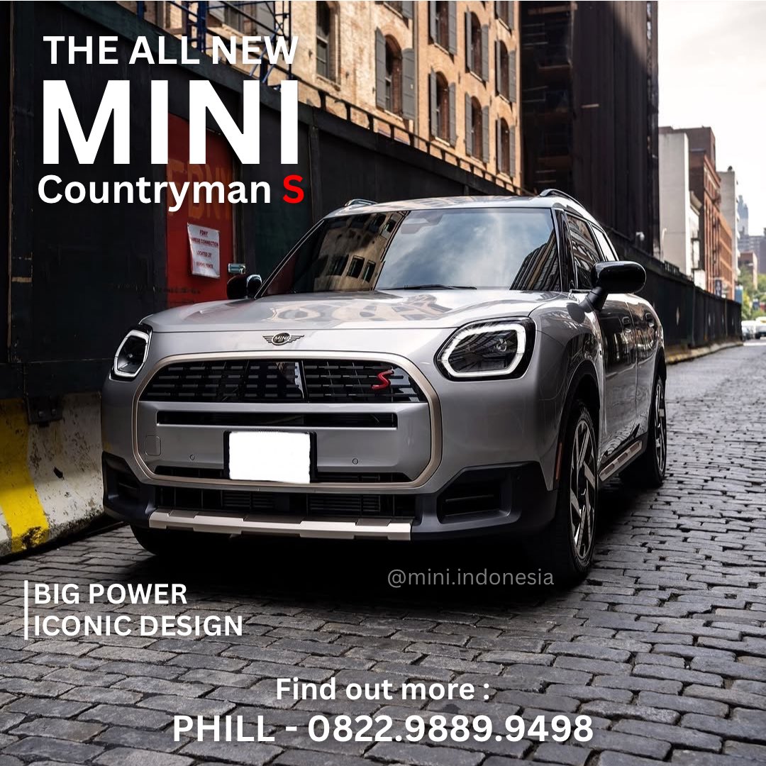 mini_cooper_id's tweet photo. All New MINI Countryman S All4‼️

OTR :: 1.493.000.000

Info lebih lanjut dan Test Drive, hubungi :
PHILL - 082298899498

PlazaMINI Pondok Indah https://t.co/mmJXz0K6No