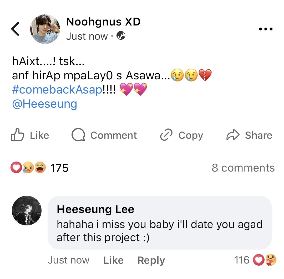 #heehoon few tweets au

hs and his jeje typer bf, sh 😆