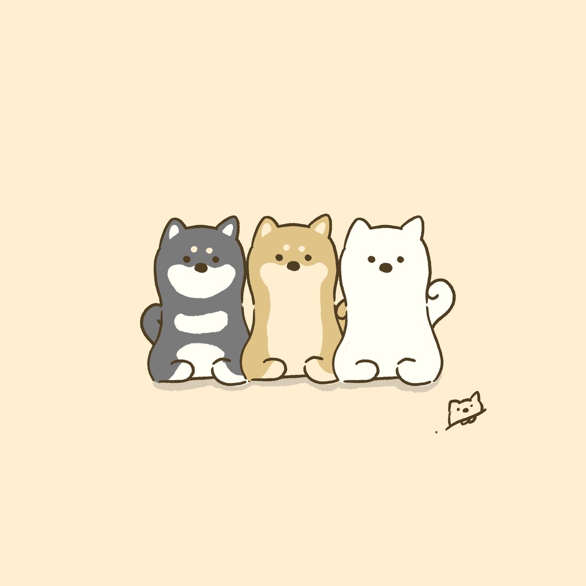犬　絵 小犬のこいぬ #🚶