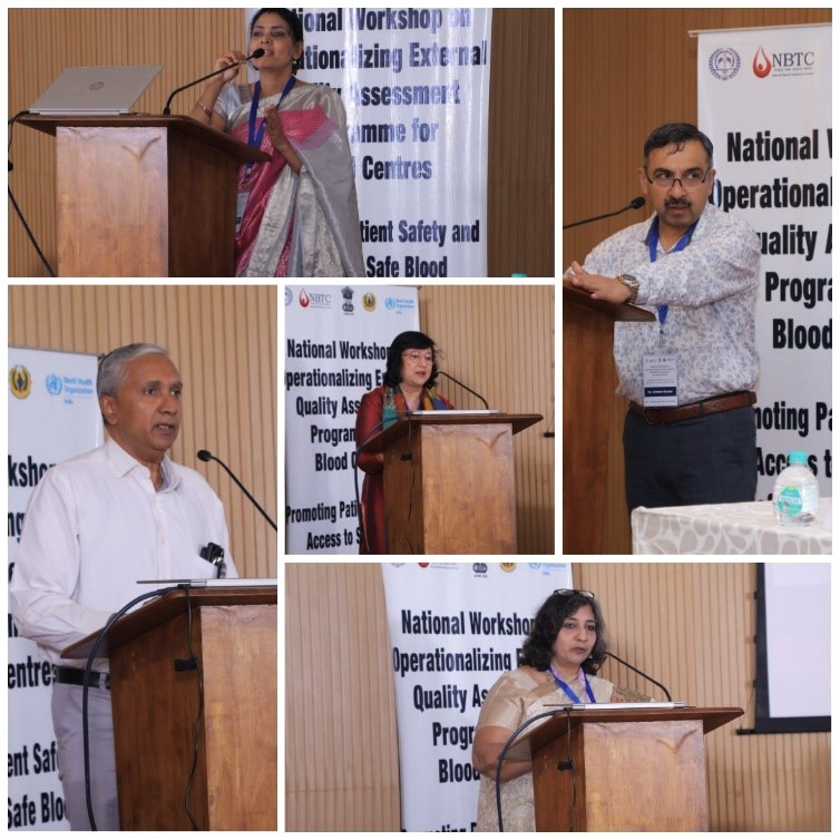OffCMCVellore's tweet photo. Launch of Operational Guidelines for National External Quality Assessment Programme for Blood Centres for testing accuracy & standards by @MoHFW_INDIA; launch at national workshop by @DghsIndia on 16, 17 Jan @ Vellore, TN. 
CMC Vellore & WHO India co-organise milestone event with Ministry; pivotal step in strengthening patient safety & access to safe blood transfusion services across India; alignment with global standards; 36 states and UTs involved in initiative. 
#donateblood