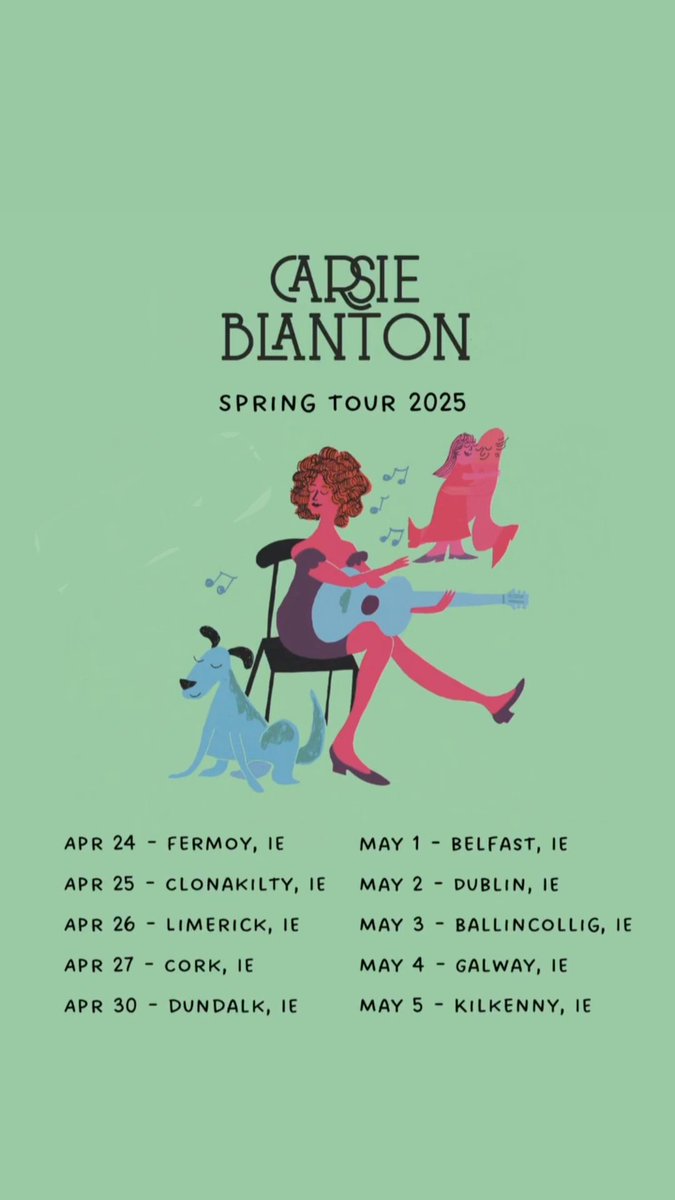 Carsie Blanton
Wed 30th Apr
⭐️On sale reminder: 11am Fri 17th Jan ⭐️ spiritstore.ie/event.php?even…

A unique artist who masterfully blends sophisticated stage presence, meticulously crafted songs, with a powerful rebellious spirit.