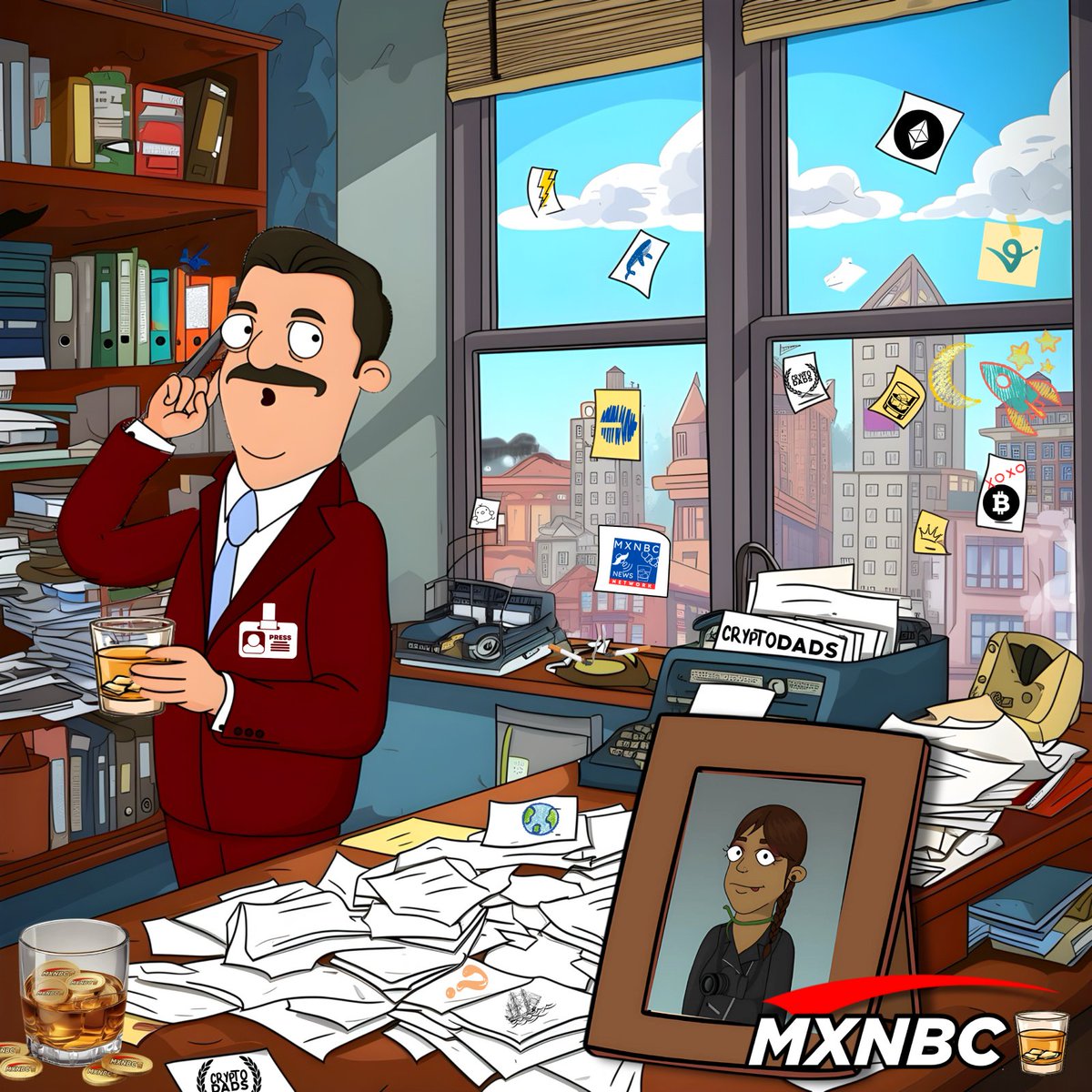 My office may be a bit disheveled, but I'm too busy getting the best breaking news to worry about cleaning!