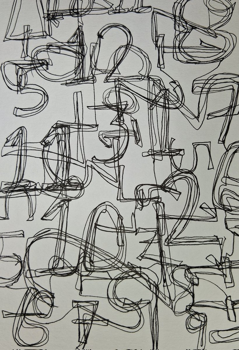 Some numbers

#Number #Numbers #pen #Paper #HandRendered #HandWriting #sketchbook #WorkInProgress #SmallScale 

#CreativeColchester #ColchesterArtist #EssexArtist #EmergingArtist #AbbieCairns