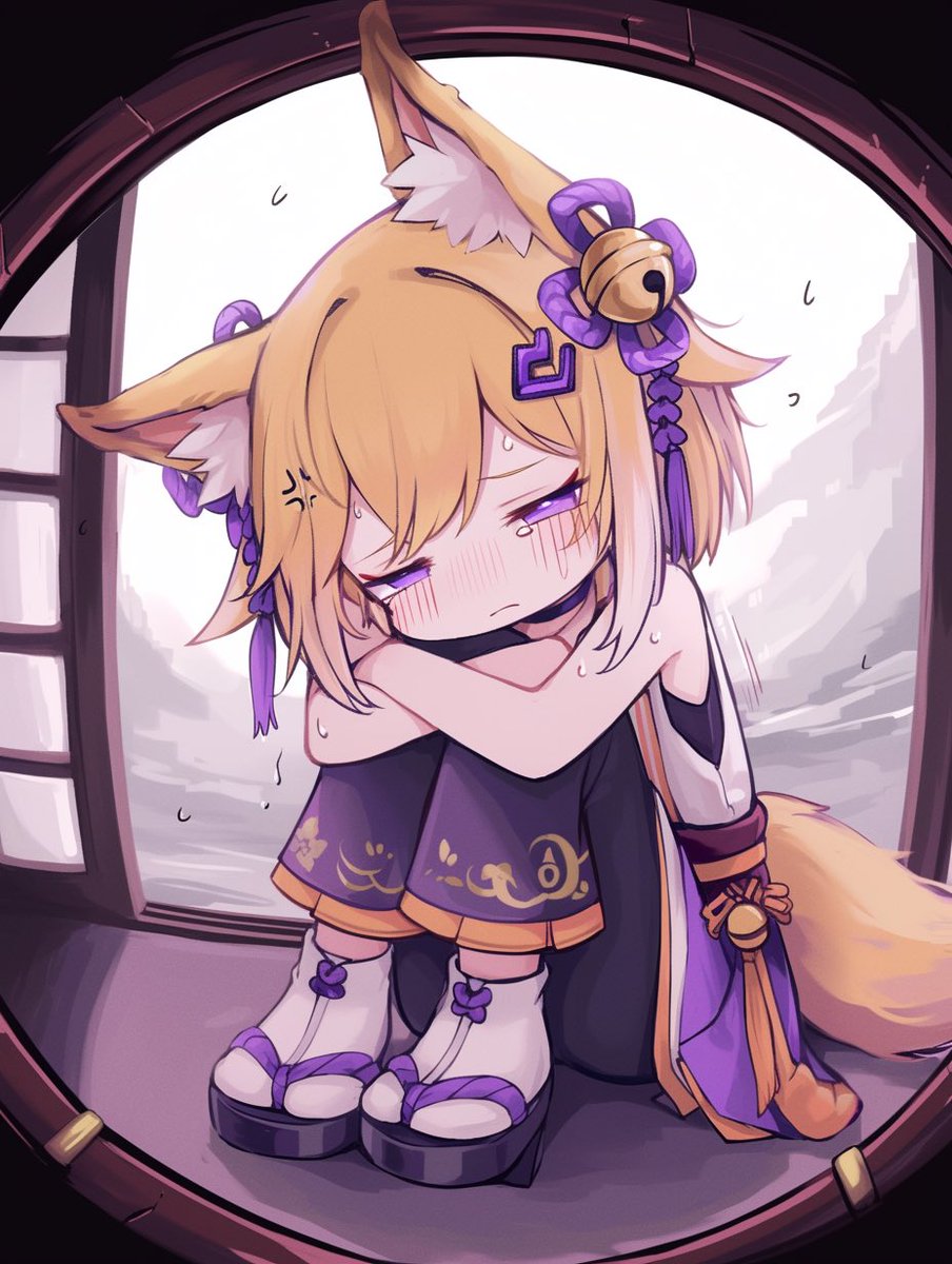 vemyuge's tweet image. ショボン⤵︎
#AIイラスト少女