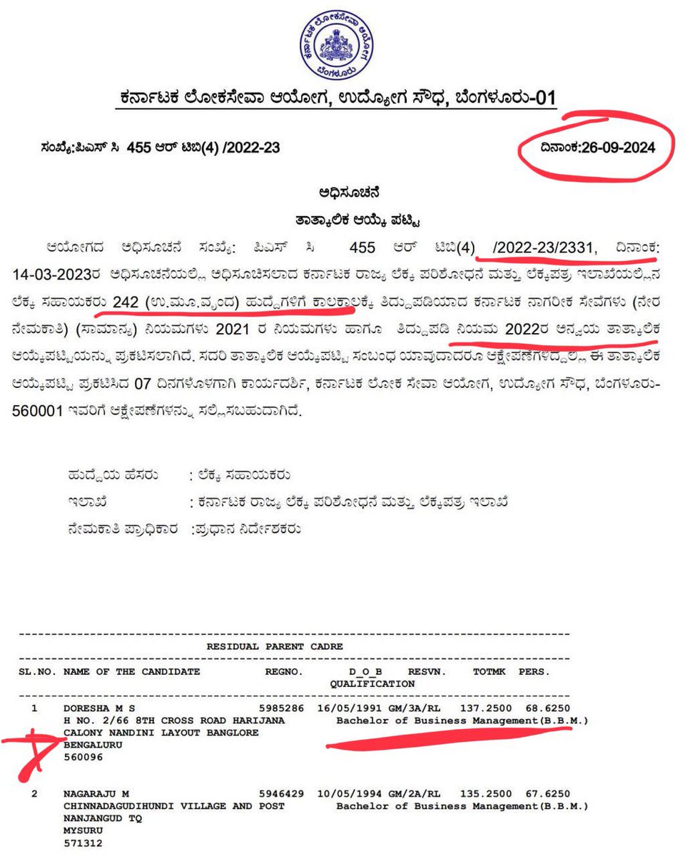 kanthakumarr's tweet photo. Kpsc ವಿವಿಧ ನೇಮಕಾತಿಗಳಾದ CTI,AA,JAA,CI ಹುದ್ದೆಗಳ ತಾತ್ಕಲಿಕ ಆಯ್ಕೆ ಪಟ್ಟಿ ಮತ್ತು ಅಂತಿಮ ಆಯ್ಕೆ ಪಟ್ಟಿಯನ್ನು  ಅಯೋಗದ ಅನುಮೊದನೆಗೆ ಸಲ್ಲಿಸಿ 2 ತಿಂಗಳು ಕಳೆದರೂ ಆಯೋಗದ ಅಧ್ಯಕ್ಷರು ಮತ್ತು ಸದಸ್ಯರು ಆಯ್ಕೆ ಪಟ್ಟಿಗೆ ಅನುಮೋದನೆ ನೀಡದೆ ಯಾವುದೇ ಕಾರಣವಿಲ್ಲದೆ ತಡಮಾಡುತ್ತಿದ್ದು ಸದರಿ ವಿಷಯದಲ್ಲಿ kpsc ವಿಳಂಬದ ಧೋರಣೆ ಅನುಸರಿಸುತ್ತಿದೆ, ಇದನ್ನು ತಾವುಗಳು @shalinirajnish ಪ್ರಶ್ನಿಸಿ,ಸೂಕ್ತ ನಿರ್ದೇಶನ ನೀಡುವ ಮೂಲಕ ಬದುಕು ಕಟ್ಟಿಕೊಳ್ಳಲು ಹವಣಿಸುತ್ತ ಜಾತಕ ಪಕ್ಷಿಗಳಂತೆ ಕಾಯುತ್ತಿರುವ ಬಡ ವಿದ್ಯಾರ್ಥಿಗಳಿಗೆ ನ್ಯಾಯ ಒದಗಿಸಿಕೊಡಬೇಕೆಂದು ದಯಾಪರರಾದ ತಮ್ಮಲ್ಲಿ ವಿನಂತಿಸಿಕೊಳ್ಳುತ್ತೇವೆ

(@AKSSAofficial ) @secretarykpsc @shalinirajnish 
@siddaramaiah @DKShivakumar @PriyankKharge  @INCKarnataka @tv9kannada @AsianetNewsSN @NewsFirstKan @publictvnews @BJPKarnataka @RAshokaBJP @BYVijayendra @INCIndia @INCKarnataka @BJPindia__ @BJPKarnataka @BasanagoudaBJP @KannadaPrabha @Vijayavani_Digi