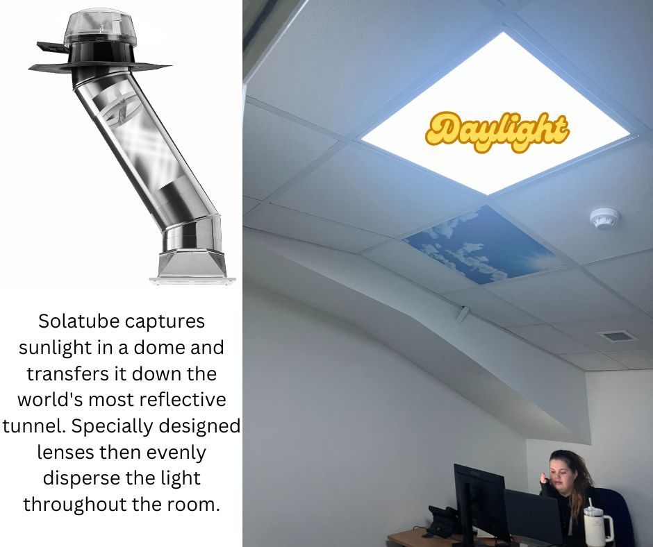 We don't just pipe daylight to homes. We also transform, Schools, Hospitals, Petrol Stations, Supermarkets...

In fact almost any dark room in any building.  Get in touch to see if we can transform your dark room  buff.ly/46phpJ0 

#Solatube #Rooflight #Education #Retail