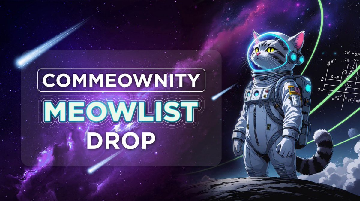 🐾 Schrödinger's Cat DAO Prelude 🐾

Quantum surprise: We're dropping 20 meowlist spots to our dedicated commeownity! Because everyone in our ecosystem matters and we put them first.🐱✨

How to participate:
🔵 Follow @SchrCatDAO
🟣 Join our Discord: discord.gg/uFxvdcpX
🔷