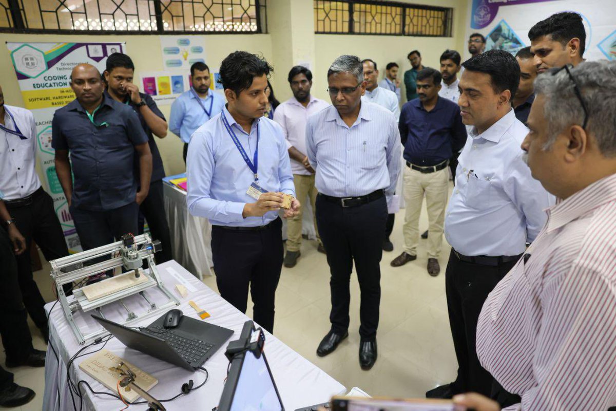 DrPramodPSawant's tweet image. I am glad to launch the educational resources and products of #CARES - Coding &amp;amp; Robotics Education in Schools Scheme, and to distribute prizes to the winners of the #GoaCodes2024 competition, in the presence of Education Secretary Shri Prasad Lolayekar, Director of DTE Dr. Vivek