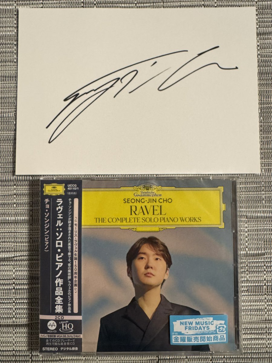 チョ・ソンジン 氏の直筆サイン✍🏻 사인을 많이 써주셔서 정말 감사