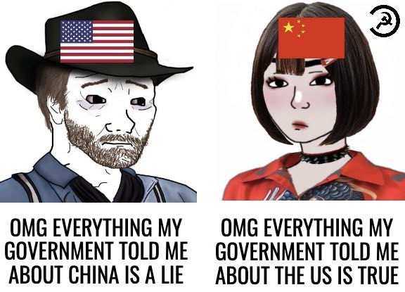 EVERYONE on social media in the US and China right now.

#RedNote #Xiaohongshu #XHS