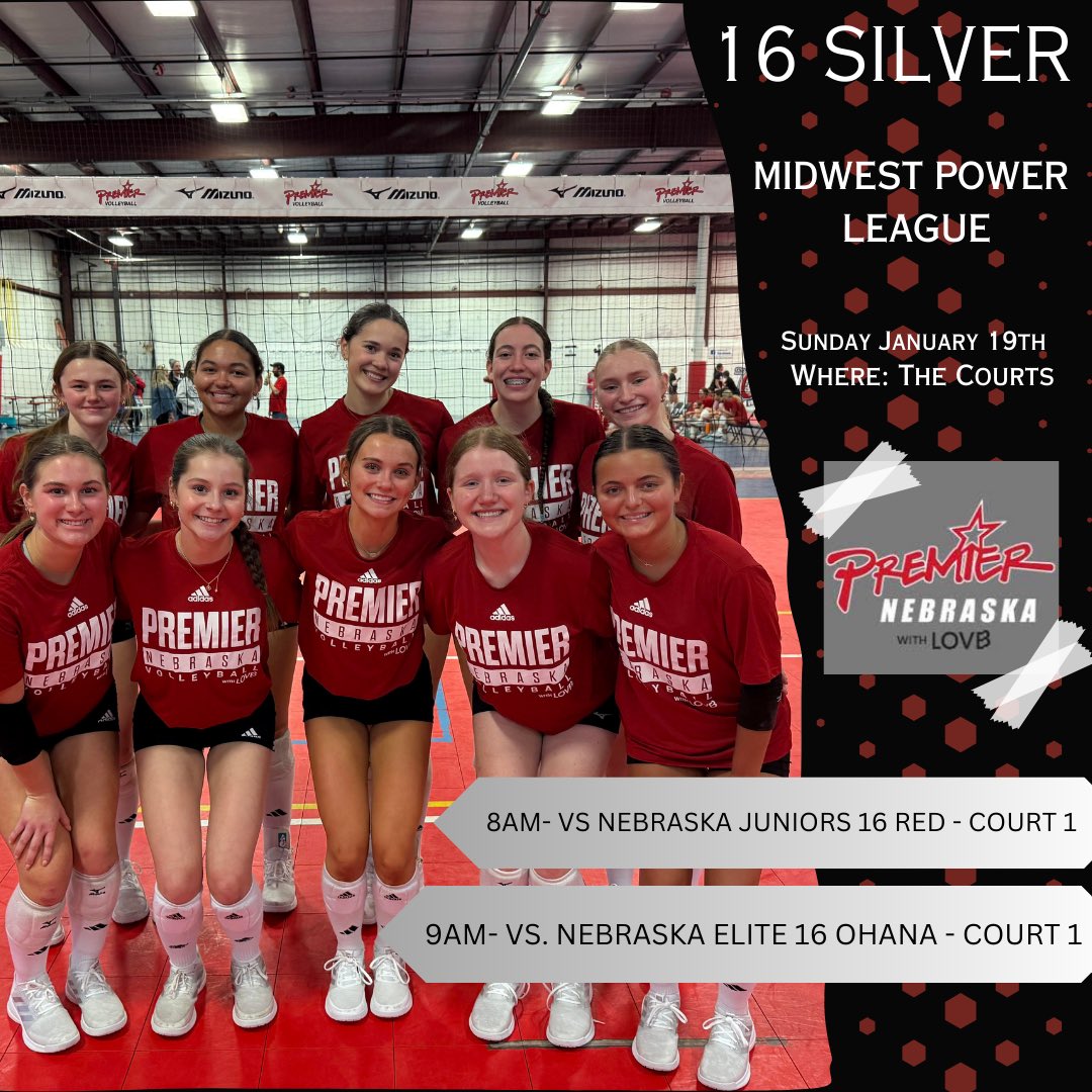 Come check us out at The Courts this Sunday. First serve is at 8AM!🏐💪 #GoPremierVB #LOVB #16Silver