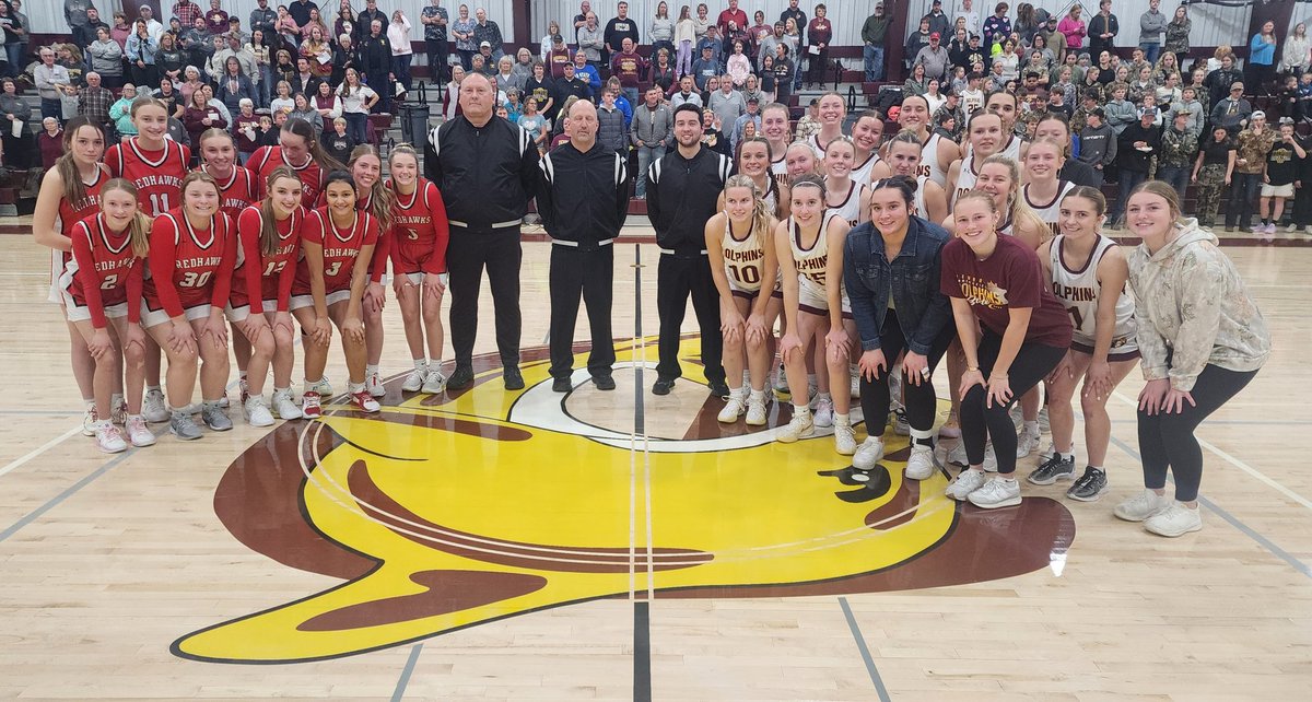 Right in the middle of the <a href="/SDHSAA/">SDHSAA</a> Officials Appreciation Week and the Deubrook Dolphins Girls Basketball team and the Estelline-Hendricks GBB team took time to thank Bret Buck, Doug Ruesink and Cole Brendan for all they do for Soth Dakota High School Sports!!