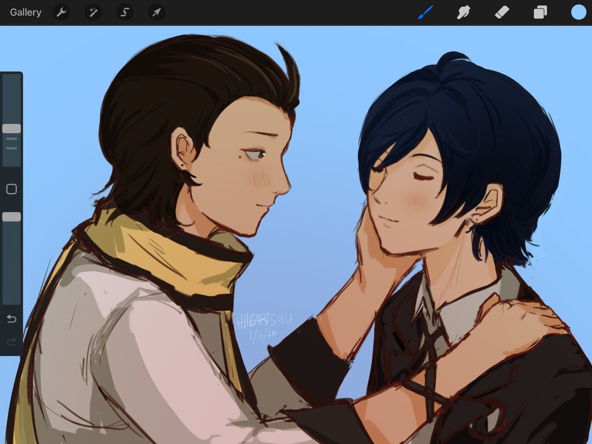 hhearts4u's tweet image. however long I stay, I will always love you #ryomina #ryojimochizuki #makotoyuki #persona3 #p3