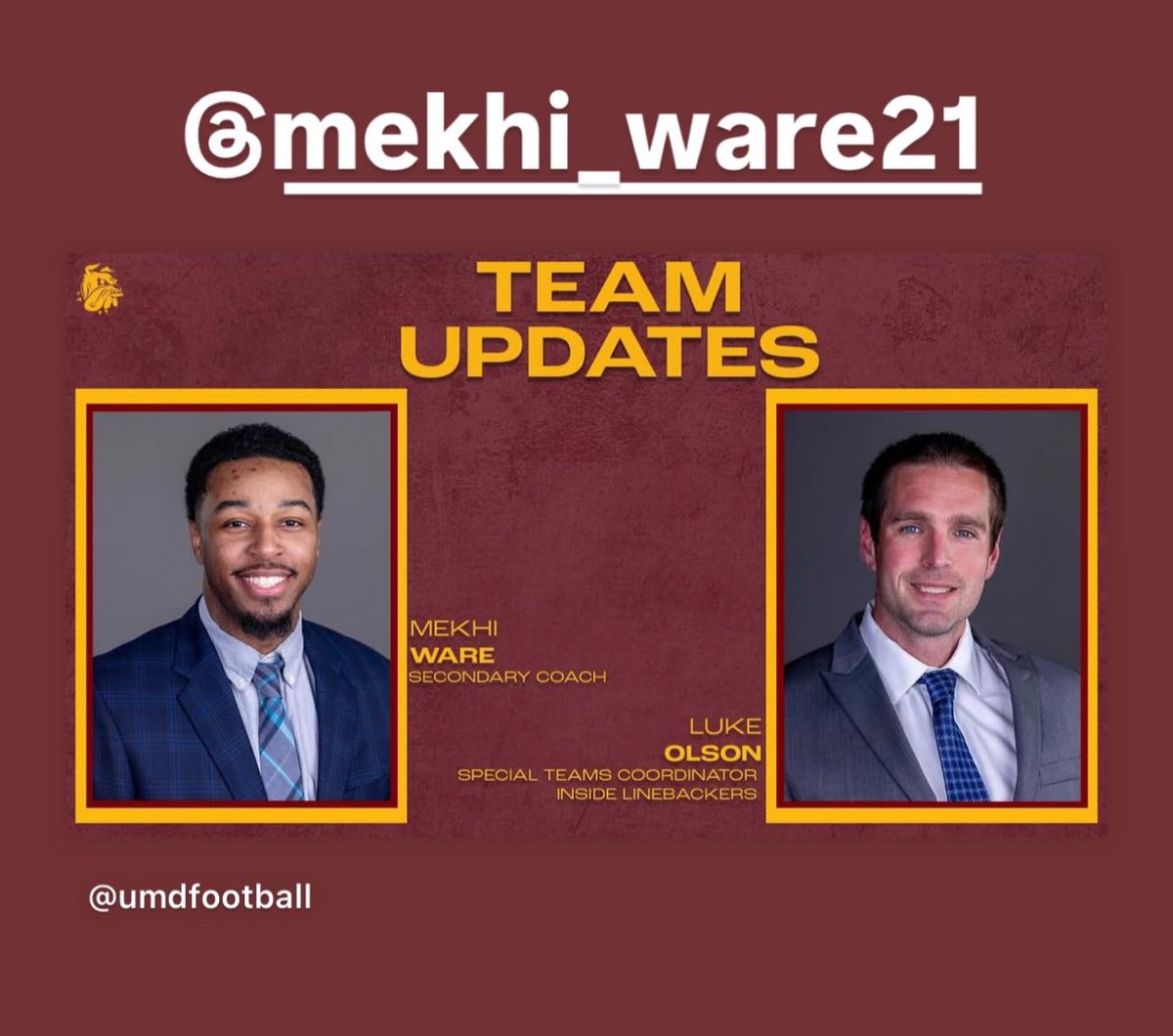 Congrats <a href="/CoachM_Ware/">Coach Mekhi Ware</a> proud of you!