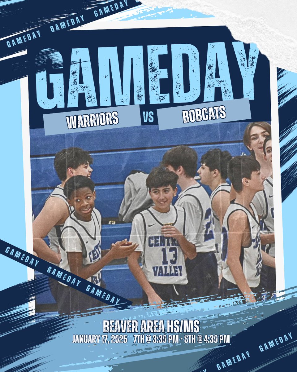Central Valley Roundball Association (@cvroundball) on Twitter photo π₯π SHOWDOWN ALERT: WARRIORS vs. BOBCATS! ππ₯
π
 Friday, January 17th
π Beaver Area HS/MS Gym
β° 3:30 PM - 7th Grade Tip-Off | 4:30 PM - 8th Grade Battle
π‘ #WarriorStrong #BeatTheBobcats #CVHoops π‘
π Letβs bring the noise, Warrior Nation. See you Friday! π π₯π SHOWDOWN ALERT: WARRIORS vs. BOBCATS! ππ₯
π
 Friday, January 17th
π Beaver Area HS/MS Gym
β° 3:30 PM - 7th Grade Tip-Off | 4:30 PM - 8th Grade Battle
π‘ #WarriorStrong #BeatTheBobcats #CVHoops π‘
π Letβs bring the noise, Warrior Nation. See you Friday! π