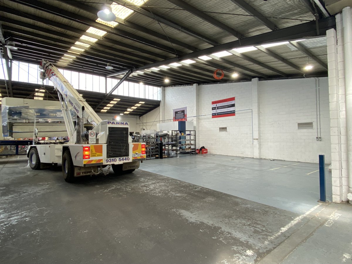 newtouchlaser's tweet photo. Big things are happening at NTI Bayswater! Two additional press brakes arrived in style on Tuesday 😎 https://t.co/8lkJxjztz6