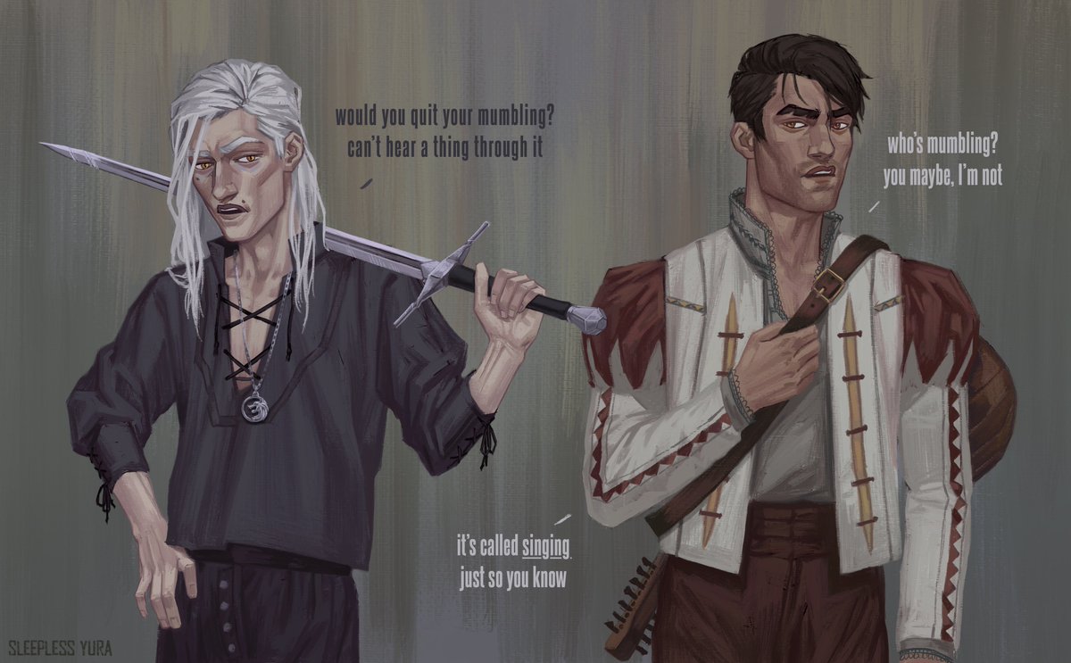 yuliya20007's tweet image. Witcher AU/crossover
More inspired by show, primarily fist season with whatever toxic situationship Gerald and Jackier had, don’t come at me for the details accuracy
#arcane #au #leagueoflegends #jayvik #jayce #viktor #witcher #crossover #fanart #digitalart #noaiart #procreate