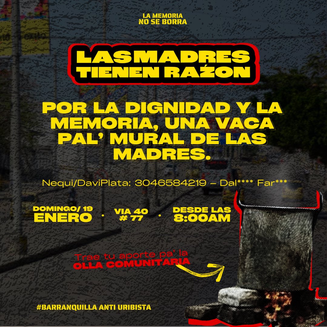 nicalibe's tweet image. diferentes sectores de la ciudad de B/quilla nos sumamos al llamado nacional en solidaridad con las madres buscadoras; por la verdad y la memoria; por la justicia, reparación y no repetición.

¡las calles siguen siendo nuestras! 🖤🔥✊🏽
#LasCuchasTeníanRazón #LasMadresTienenRazón
