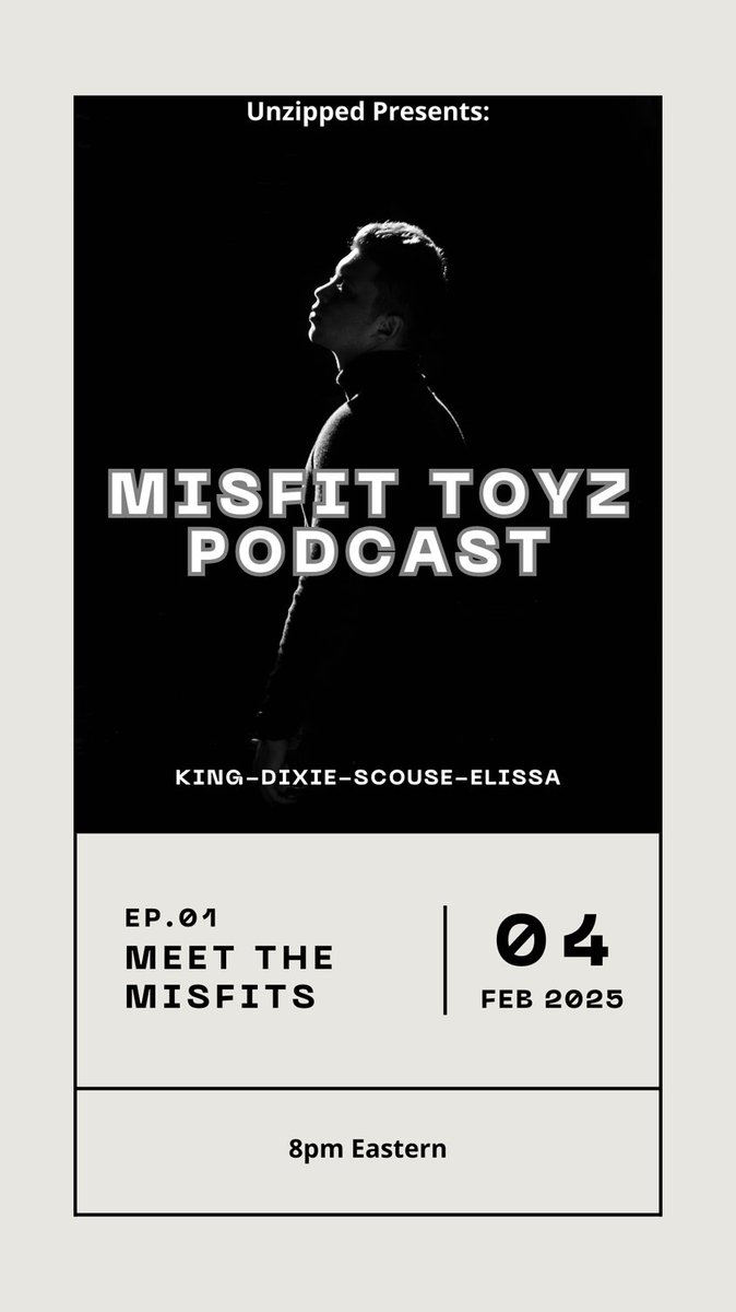 KingData_3DX's tweet photo. Dont miss the Premiere of Unzipped Presents:
Misfit Toyz Podcast. Unlike any other show you have seen before, its going to be amazing 8pm on Feb 4th https://t.co/J1O1fxP1UA