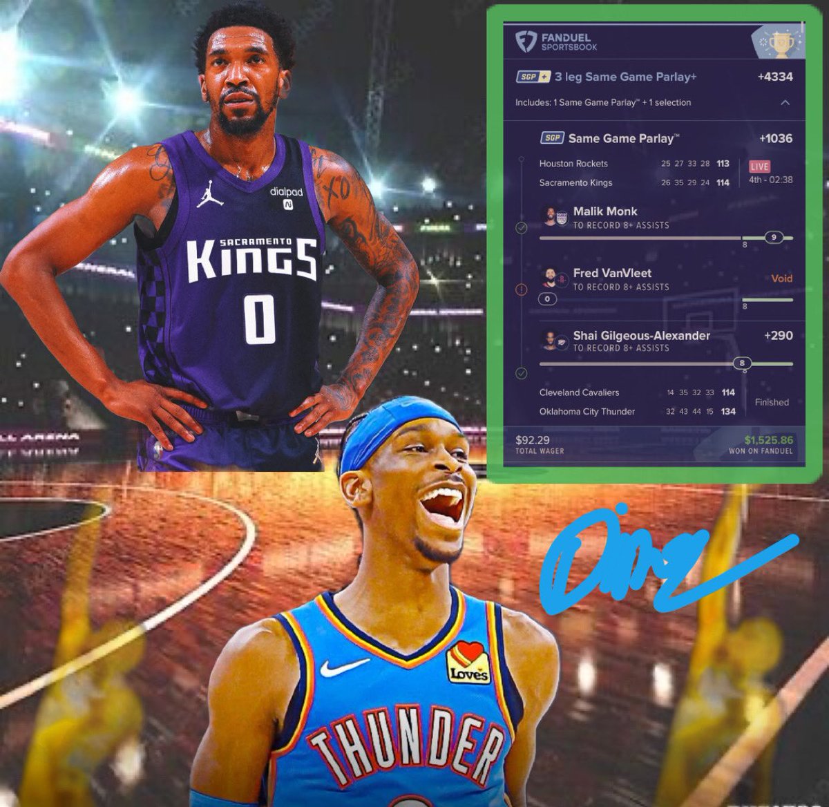 BANG💎 

Sucks Fred voided - I know he would have got it too.  Either way, wins a win 🫡💰