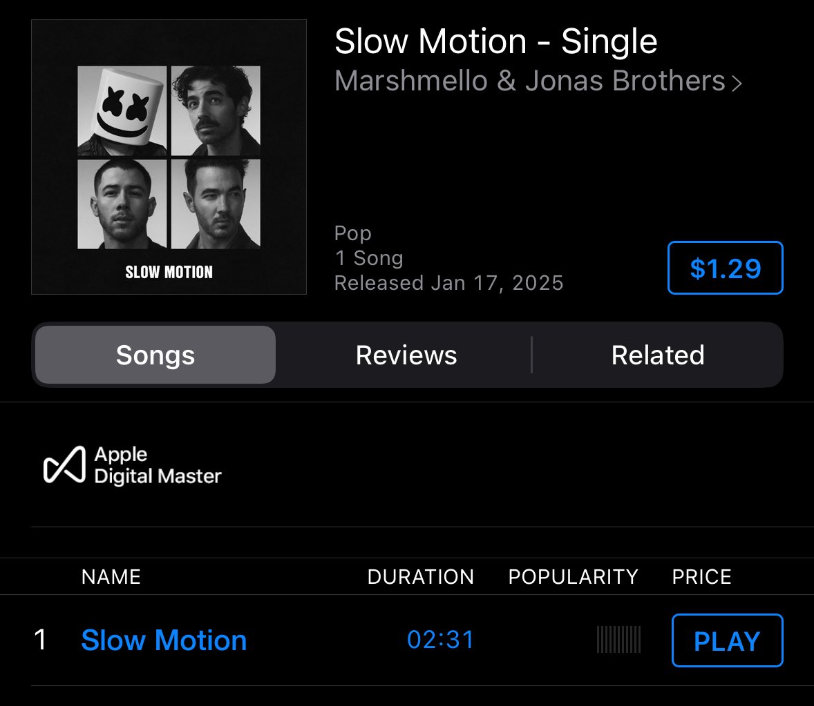 Its here! #SlowMotion <a href="/marshmello/">marshmello</a> <a href="/jonasbrothers/">Jonas Brothers</a>