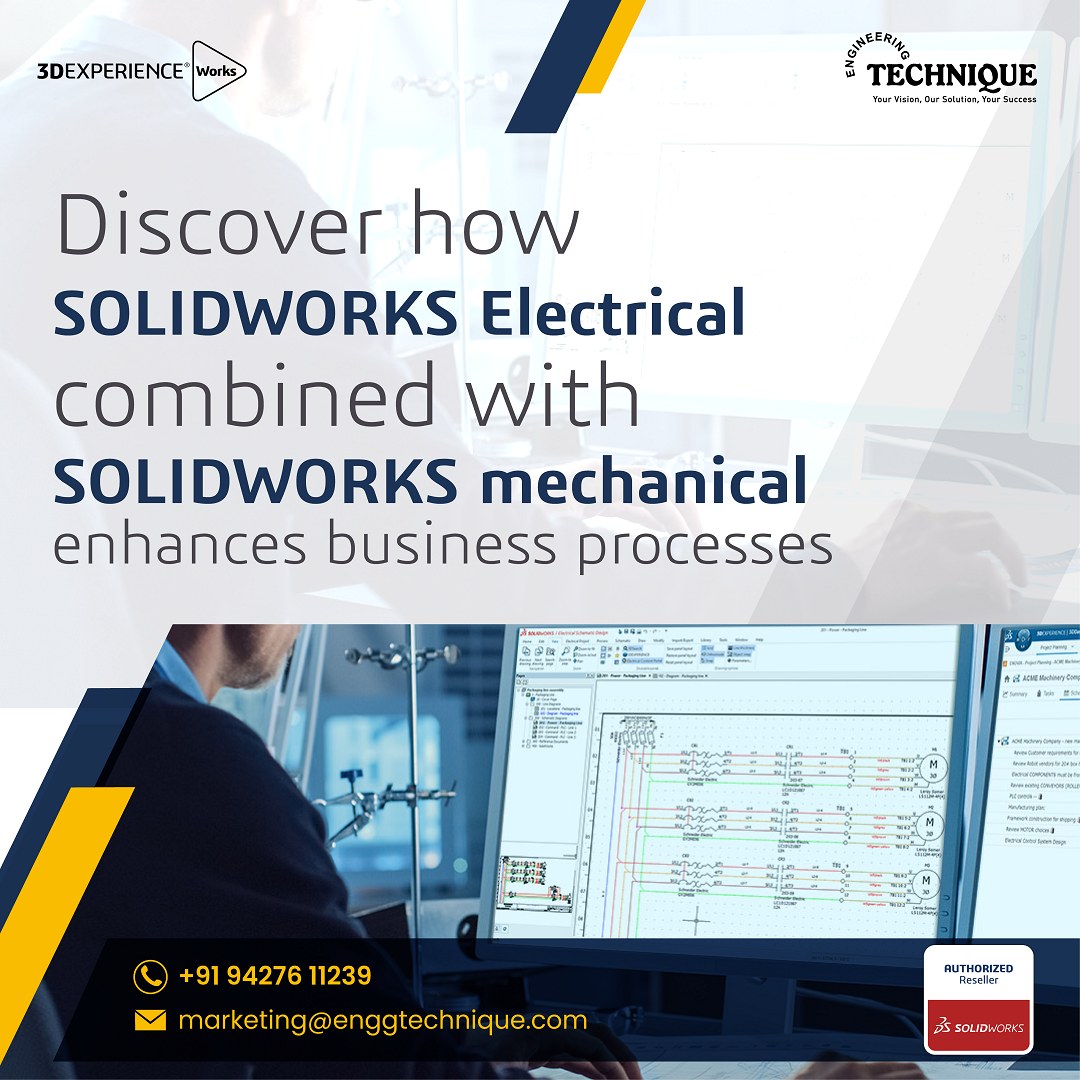 engg_technique's tweet image. Watch the webinar and learn how SOLIDWORKS Electrical combined with SOLIDWORKS mechanical enhances business processes. bit.ly/4cWhhTQ
#SolidWorks #Electricaldesign #mechanical #design #cad #3ddesign #electrical #solidworks2025 #3dexperienceworks #engineeringtechnique