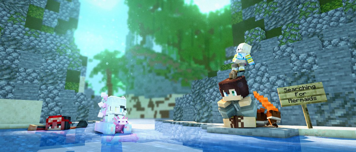 ReddiValentine's tweet image. Searching For Merms with the Ocean Crew
=====================================
#mineimator #mineimatorrender #3dart #3dartist #Minecraft