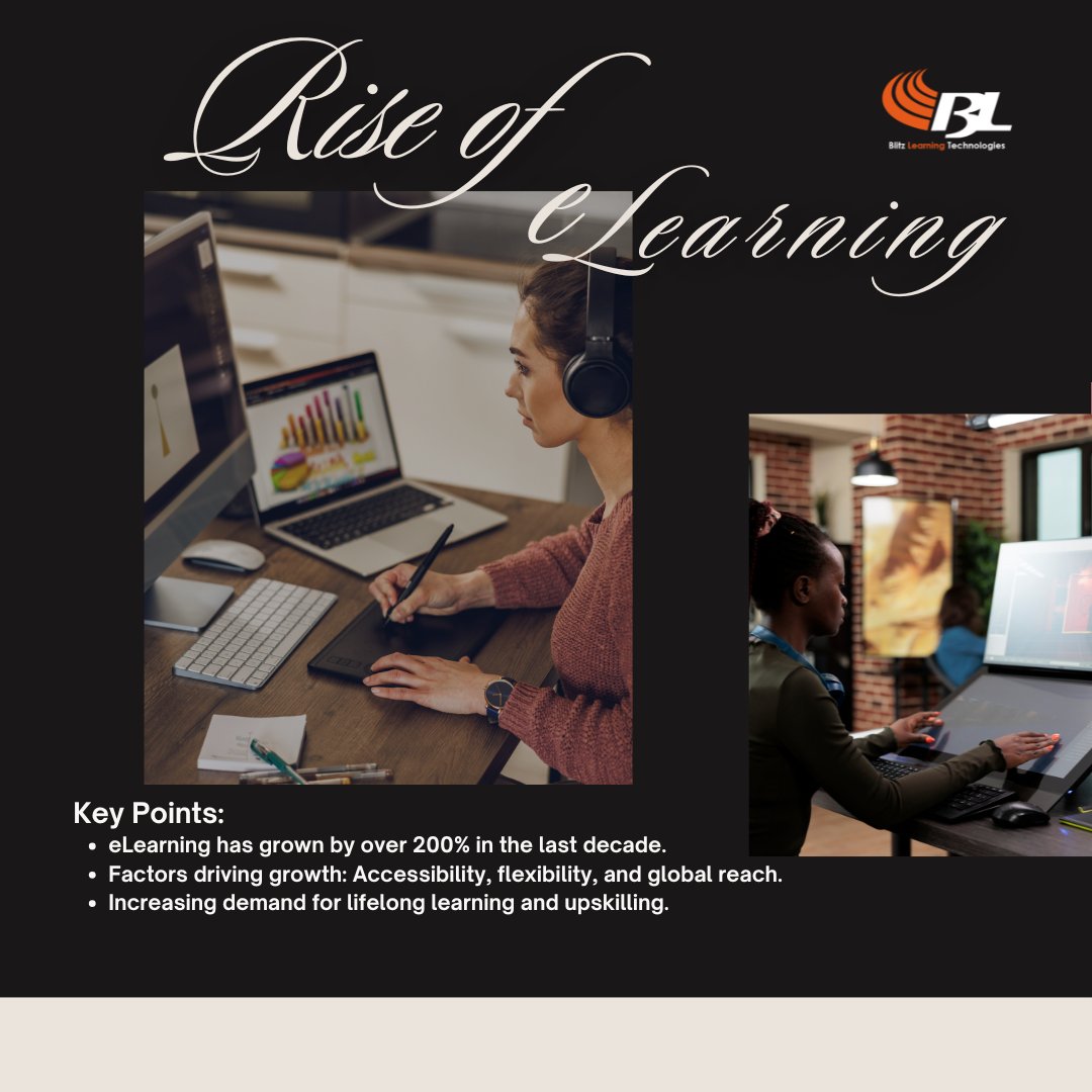 BlitzLearning's tweet photo. 📚➡️💻 Shift from traditional learning to engaging eLearning with Blitz Learning Technologies! 🚀 Interactive, scalable, and future-ready solutions await. Let’s redefine learning together! 🌐✨
#BlitzLearning #eLearning #DigitalTransformation https://t.co/6HIJFXE2U1