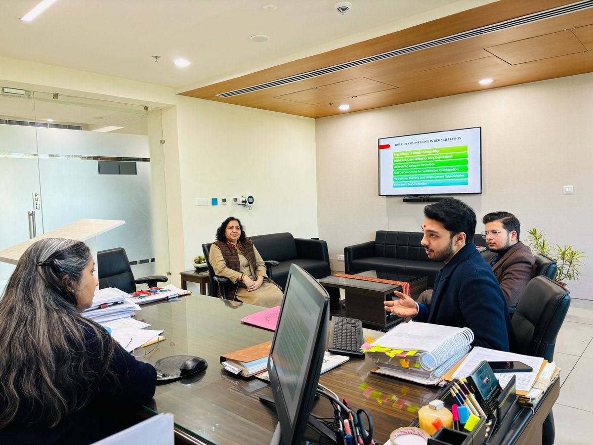 The research project titled “End the Stigma: Exploring the Role of Counselling and Skill Development for Sustainable Reintegration of Drug Dependents into Society” was successfully presented today.