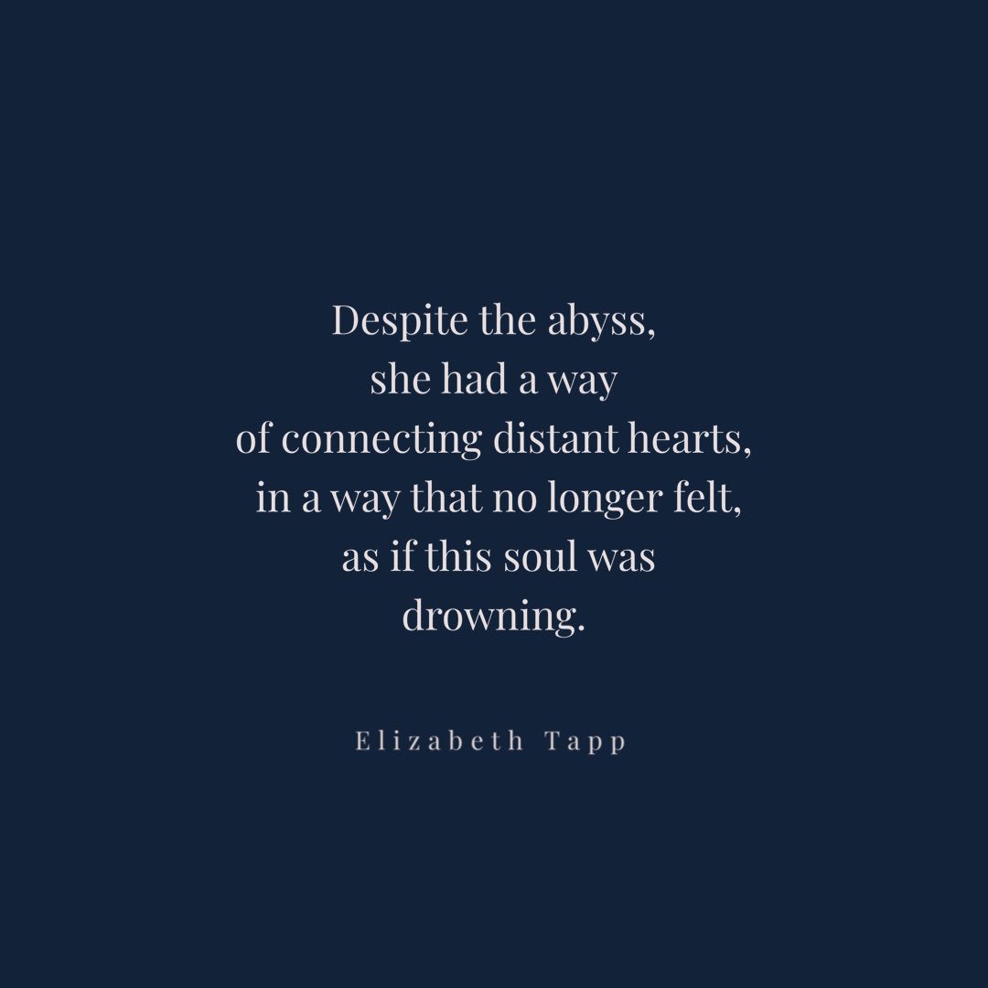 “As if this soul
was no drowning.”

-Elizabeth Tapp #Poetry #PoetryCommunity #PoetryQuotes #writersOfX #SpilledInk #WritingCommunity #AmWriting #PoetsCorner