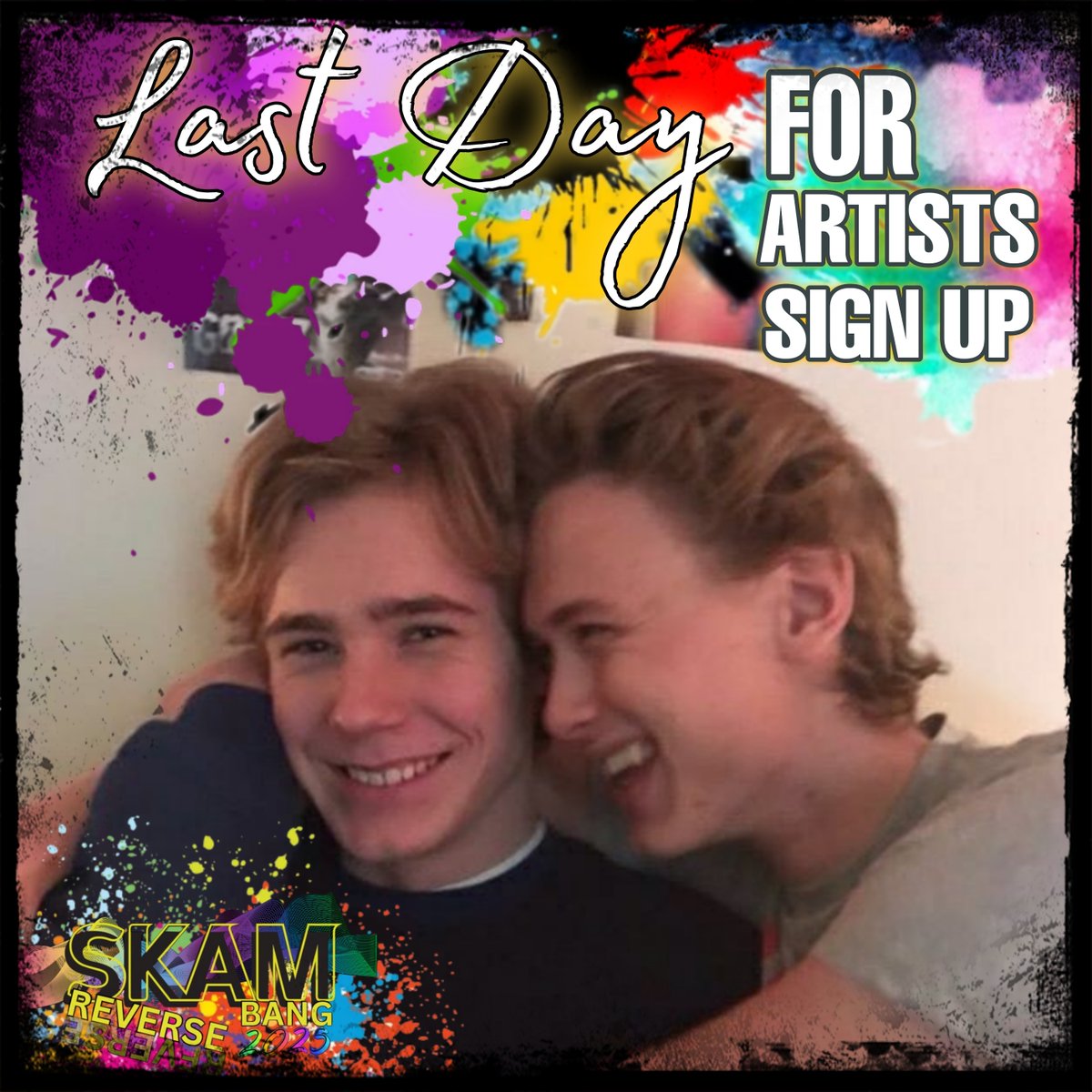 BeanAwake's tweet image. Last call for art wizards for #SKAM Reverse Bang 2025
Info and links here -&amp;gt; tumblr.com/skambigbang/76…