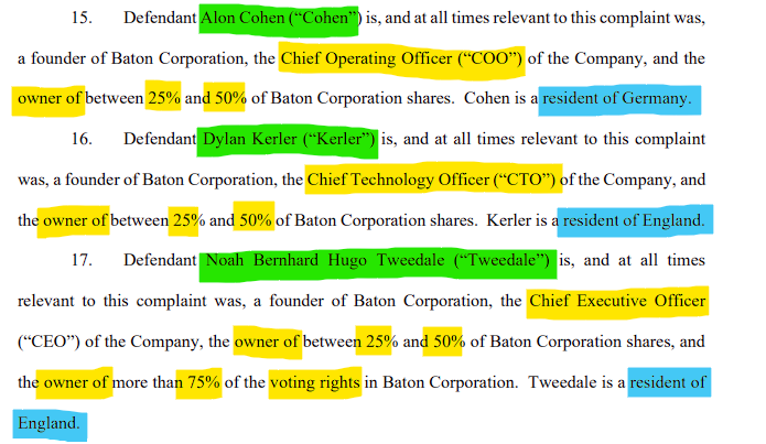 Behind PumpFun are three founders:

• Noah Tweedale (CEO)
• Alon Cohen (COO)
• Dylan Kerler (CTO)

The lawsuit accuses them of running an “ecosystem of fraud” while pocketing millions in fees.