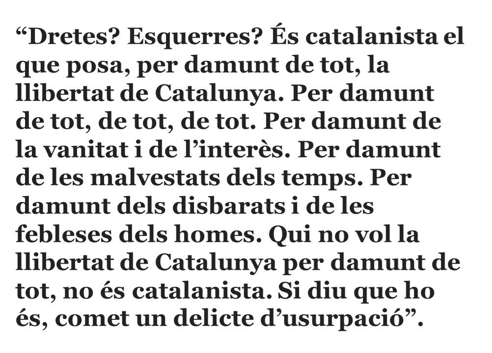 deleslletres's tweet photo. Eugeni Xammar va néixer el 17 de gener de 1888

«Amb República o sense República, Espanya serà Espanya; sense llibertat Catalunya no és Catalunya».

«Tractant-se de Catalunya, jo no he pres mai precaucions».

«El que menys sóc és monàrquic, o sigui, súbdit del rei d'Espanya». https://t.co/Xk6LEMmArL