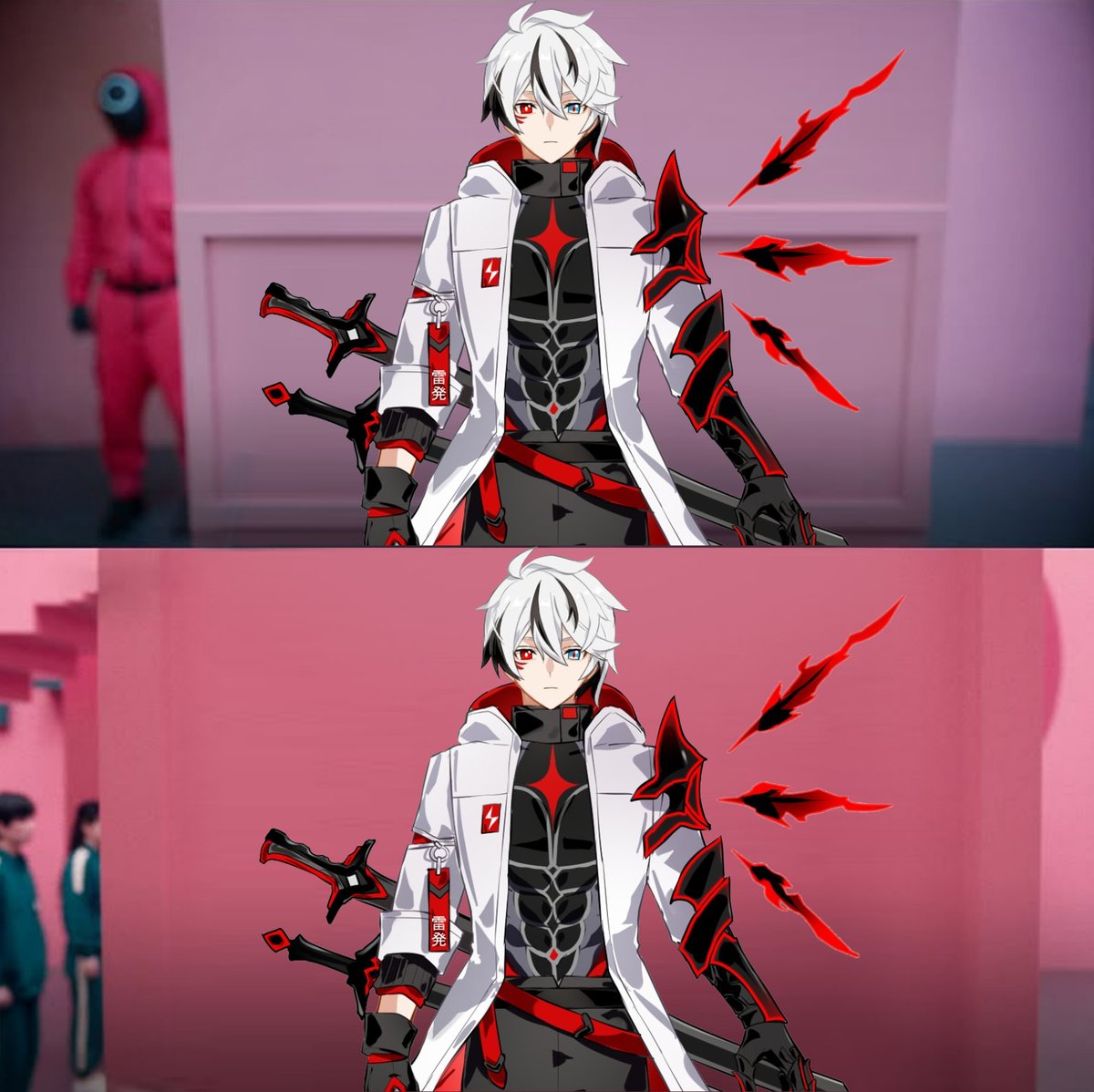 SuoRaihatsu's tweet photo. Ende 2023 vs Ende 2024 xDD

Es ist immer noch nur ein Design (Es ist kein Model)
Aber bin immernoch voll zufrieden mit allem °^° ❤️🤍🖤

Character Design by #grape______ https://t.co/qADlI5QDdc