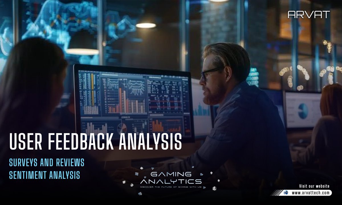 TechArvat's tweet image. Transform player insights into action with ArvatTech’s User Feedback Analysis. Understand player needs, enhance experiences, and drive engagement like never before. 
#UserFeedback #GamingAnalytics #PlayerExperience #ArvatTech