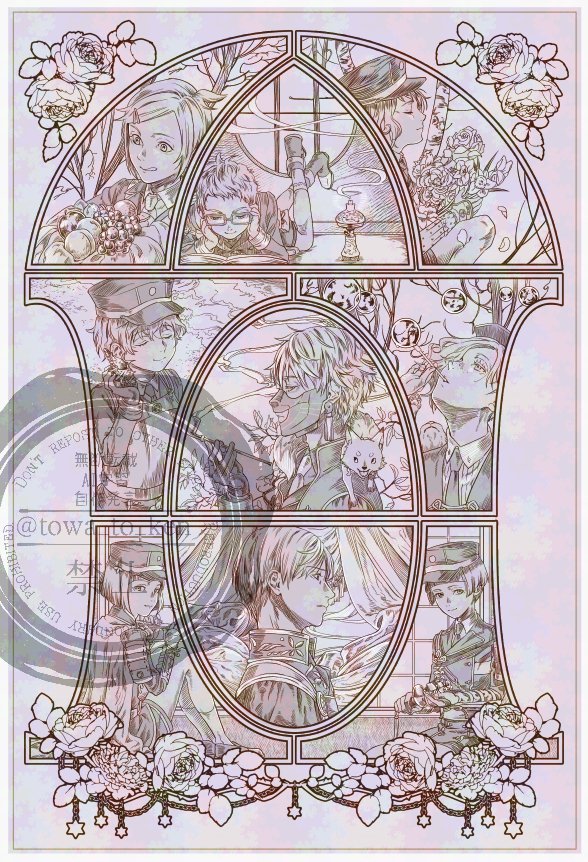 刀剣乱舞十周年おめでとうございます㊗️
昔描いたものを再掲(ノイズとウォーターマークいれてます) 