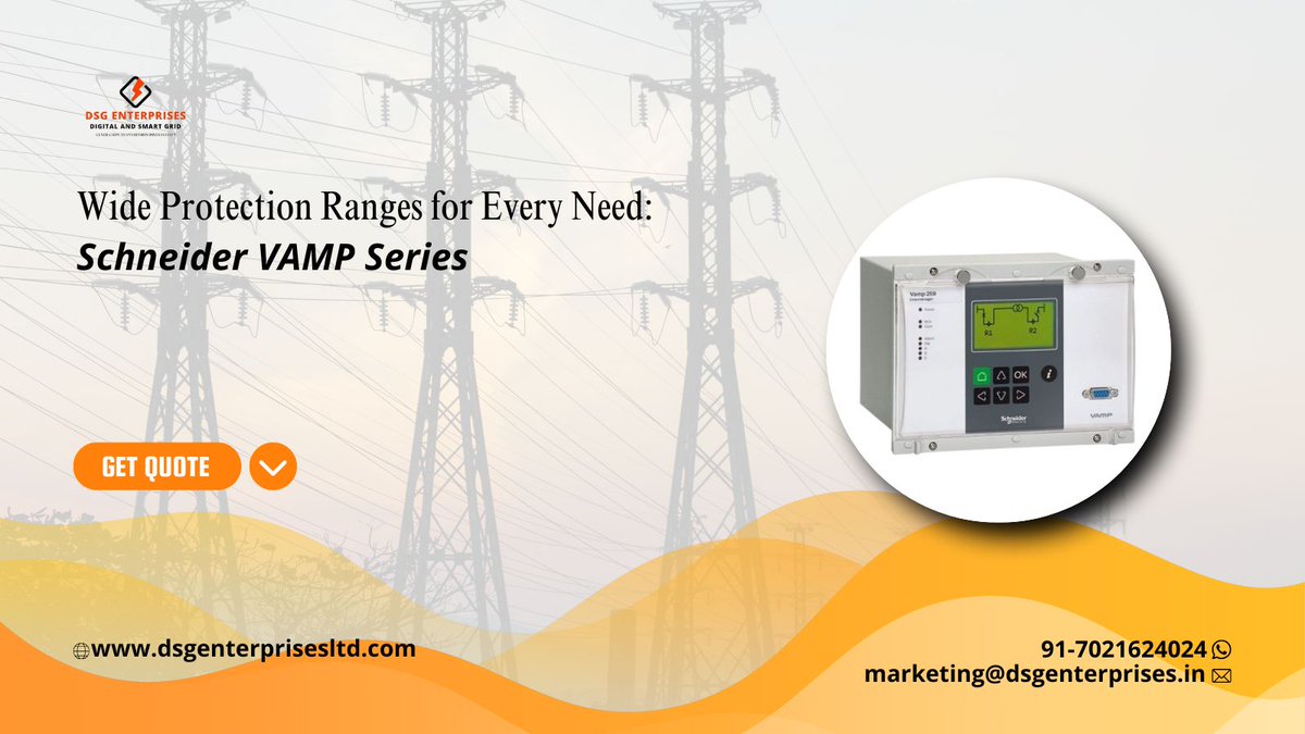 enterprises_dsg's tweet image. Wide Protection Ranges for Every Need: Schneider VAMP Series.
To know more, 𝐯𝐢𝐬𝐢𝐭 𝐮𝐬 at: dsgenterprisesltd.com/product/schnei…
#DSG #SchneiderVAMP255 #PowerSystemProtection #NumericalRelays #VAMP200Series #SchneiderElectric #ArcFlashProtection #RelayTechnology #SmartGrids #Trending