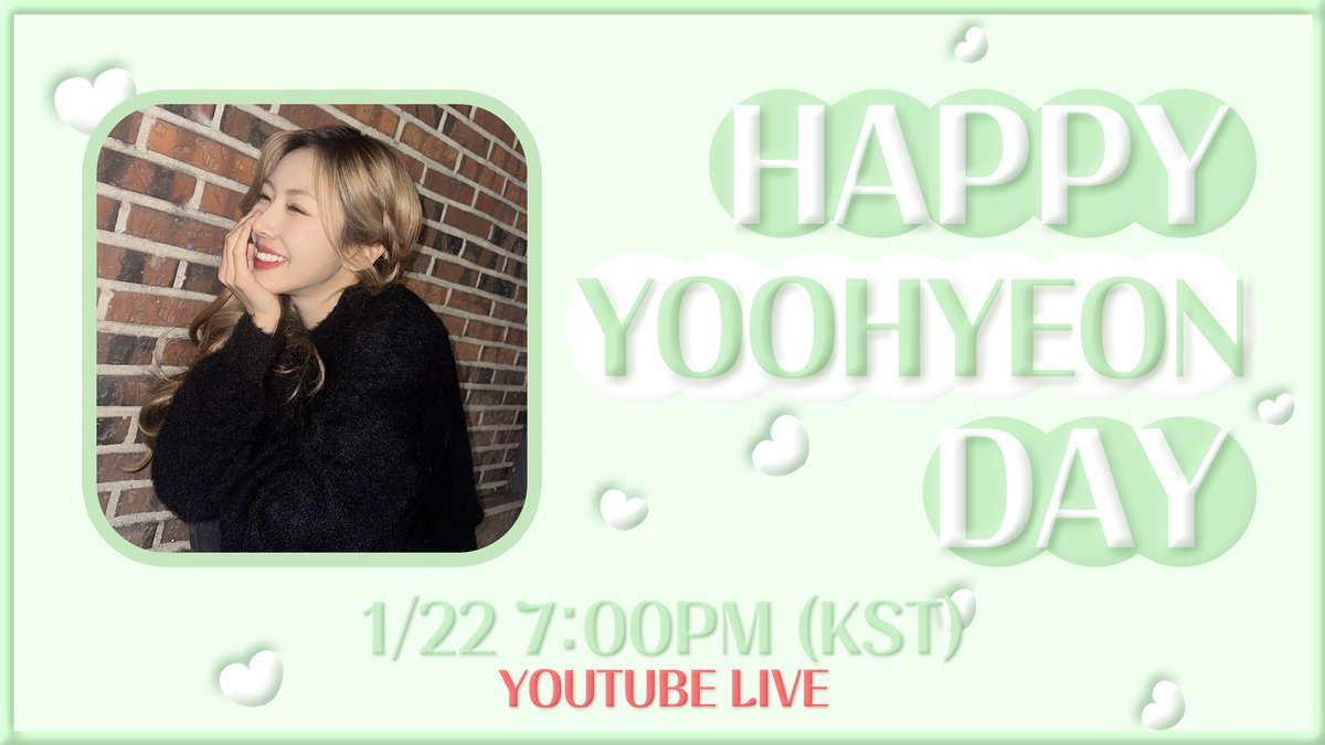 [🌑] 2025년 1월 22일 오후 7시❤
드림캐쳐 유튜브에서 ‘(조금 늦은) HAPPY YOOHYEON DAY’ 방송이 진행됩니다🐶🎂🎉 

⭐본 방 사 수⭐ 

🔗 youtube.com/live/9KIwtMQPW…

#드림캐쳐 #Dreamcatcher 
#유현 #YOOHYEON
#HappyYOOHYEONday